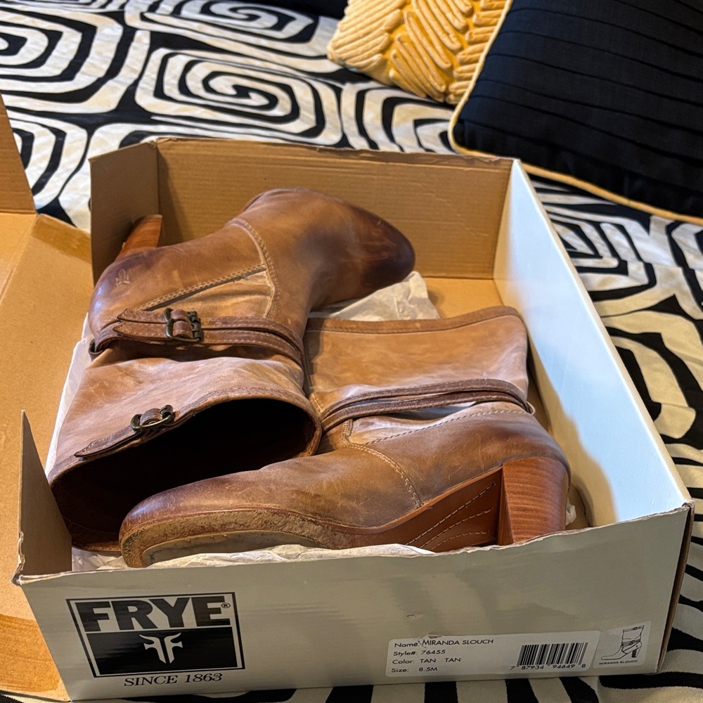 Frye Women's Brown Heeled Boots